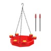 Leadigol Hummingbird Feeder,Hummingbird Feeders for Outdoors,Hanging Hummingbird Feeders with Cleaning