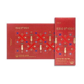생활정원 진효삼 본 데일리 세트 10ml x 50포 25년 6월 기획 50일분 홍삼 스틱 Living Garden Jin Hyo Sam Daily Set 10ml x 50 Packs 25 Year June Plan 50 Days Red Ginseng Stick