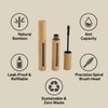 2Pcs Empty Bamboo Mascara Tubes, 6ml Refillable Cosmetic Bottles
