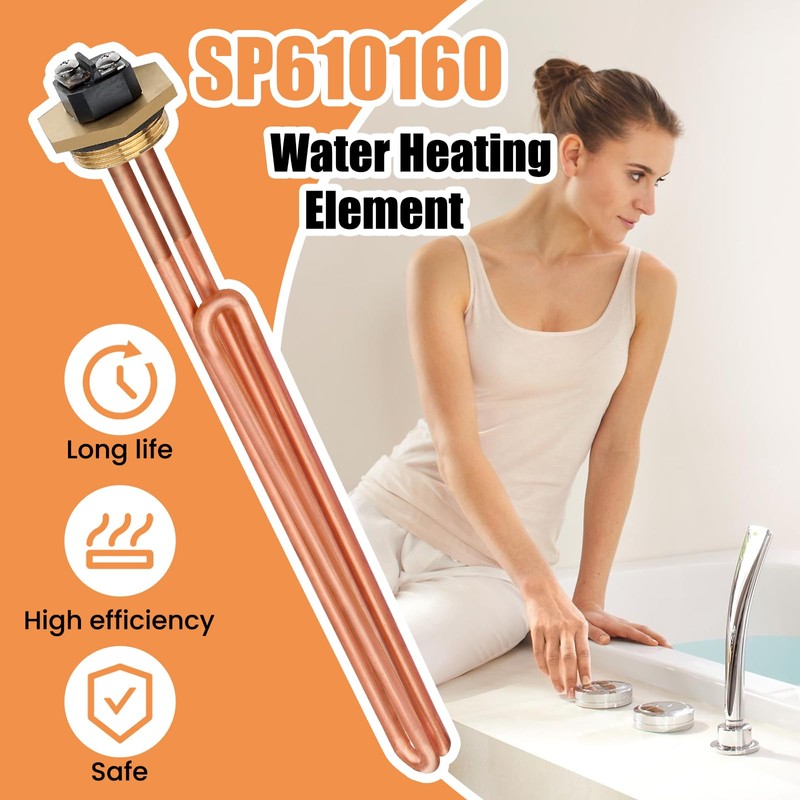 Dgqtrx 2pcs Large Flange SP610160 4500 Watt Water Heater Element