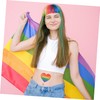 Baluue 3sets Temporary Rainbow Pride for Boys and Girls Girls