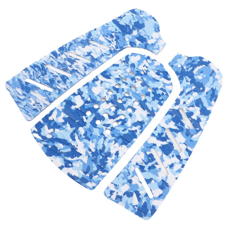 3pcs EVA Surfboard Deck Traction Pad Non Slip Grip Double