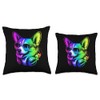 Corgi DJ Headphones Retro Music Dog Lover Throw Pillow