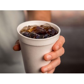 Vio 8C8W Biodegradable Foam Cups - 8 oz - Hot And Cold Drink Use - 200 Count - Made In The USA - Sustainable Disposable Cups