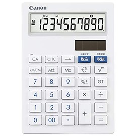 Canon ミニ卓上サイズ LS-101T 10桁 フラットデザイン 電池交換可 抗菌