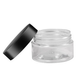 4 Pcs 30g Sample Pots Travel Cosmetic Jar with Lids, Mini Empty Plastic Cosmetic Jars, Travel Pots for Cream Clear Cosmetic Containers Jars Leakproof Travel Cream Pots for Traveling Sampling