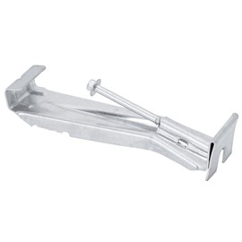 30 Pcs Hidden Gutter Hangers 5 Inch - Aluminum Gutter Brackets with Pre-Inserted Screw Clip Style for Sagging Rain Gutters, Heavy Duty Gutter Fasteners for Gutter Repair.