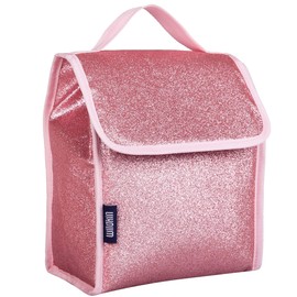 Wildkin Kids Insulated Lunch Bag – Reusable, Ideal for Hot/Cold Snacks, School & Travel - Pink Glitter