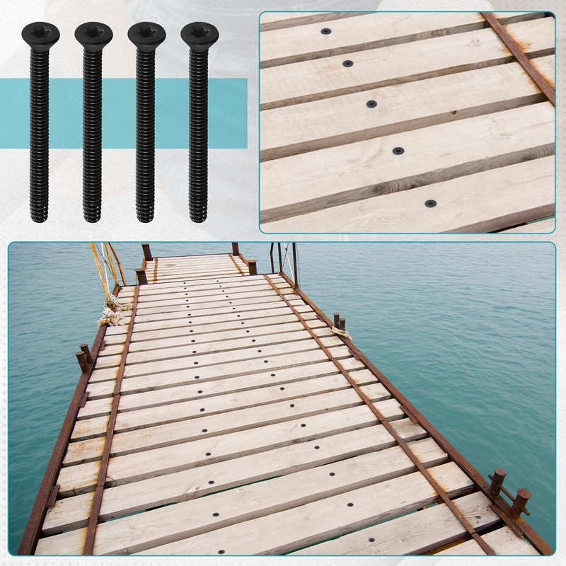 (300pcs) 5/16-18 x 2-1/2" Flat Head Thread Cutting Trailer Deck