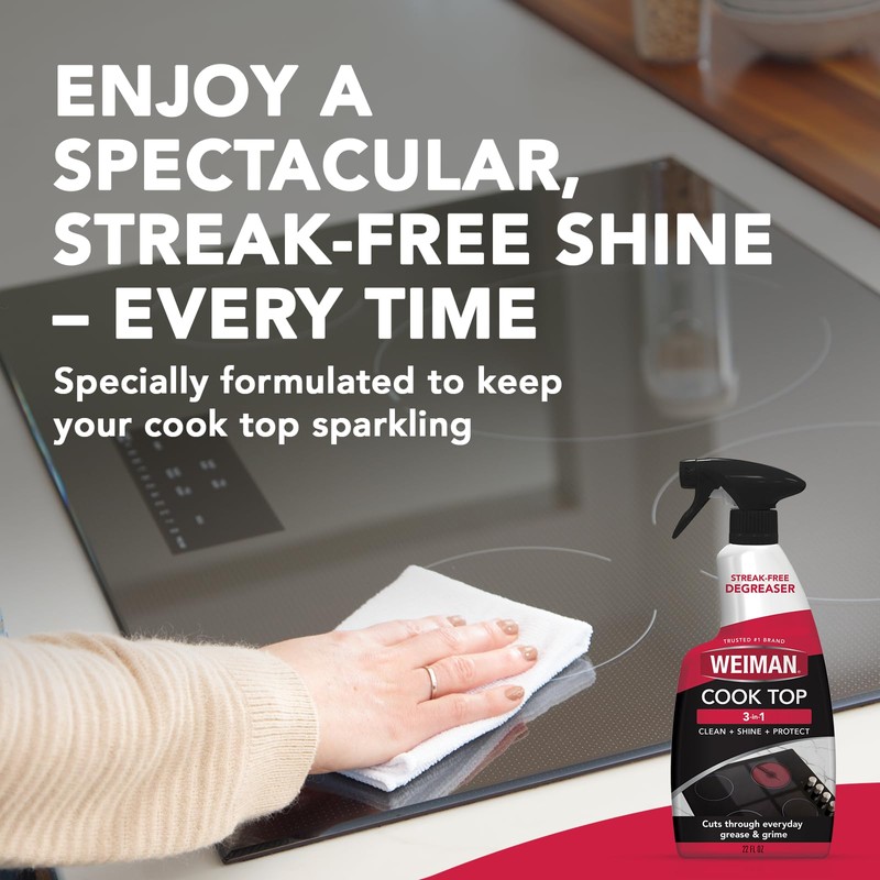 Weiman Ceramic & Glass Cooktop Cleaner Spray - 22 Ounce