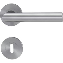 FRASCIO Door Handle/Door Fittings - Lucia Professional - Stainless Steel - Bb-Rosettengarnitur