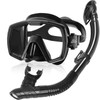 Seago Dry Scuba Snorkel Diving Mask Set, 180⁰ Wide View,