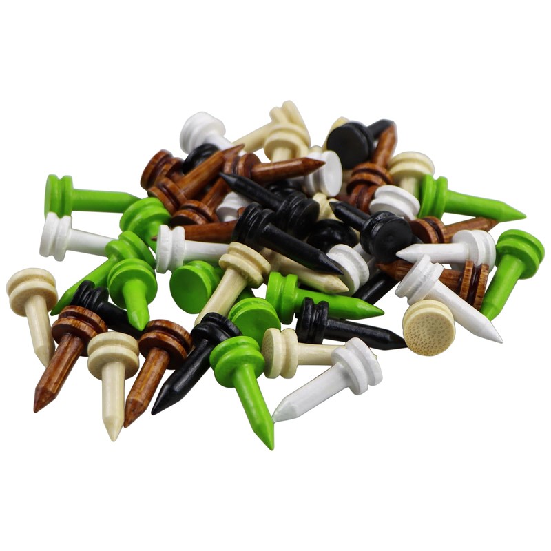 LIKOSO Bamboo Golf Tees 25MM Pack of 100 Non Plastic