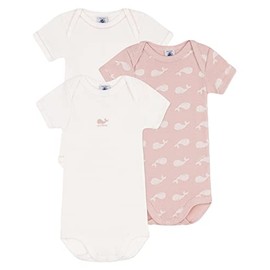 Petit Bateau Baby Girls Striped Short Sleeve Bodysuit, Variant 1