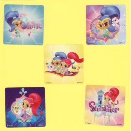 SmileMakers 15 Shimmer and Shine Large Stickers - Party Favors - Nahal, Tala