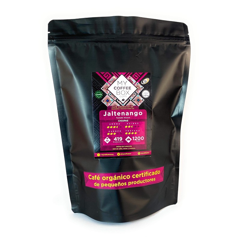 MyCoffeeBox, Café orgánico de Jaltenango, Chiapas (500 grs Tostado Oscuro