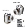Cokritsm 23mm Shower Door Rollers for Curved Glass Doors 4-6mm,