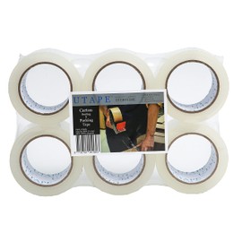 UTAPE 3 inch Clear Packing Tape, Heavy Duty Clear Packaging Tape 6 Rolls, for Shipping, Moving Boxes, and Moving Supplies, Strong Transparent Carboard Tape, 3 inches x 110 Yards - Total 660 Yards