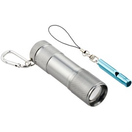スマイルキッズ LED アルミライト ホイッスル(ブルー)付き APL-4312SBL