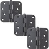 Stone Harbor Hardware 4" Door Hinges, 5/8" Radius Corner, Matte