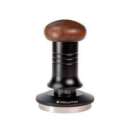MiiCoffee Espresso Tamper 58.5mm, Level Coffee Tamper with Spring Loaded, Hand Tamper for 58mm Portafilter Adjustable Depth Stainless Steel Flat Base