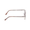 Calabria 8151 Square Pilot Metal Reading Glasses +4.00 Brown Men