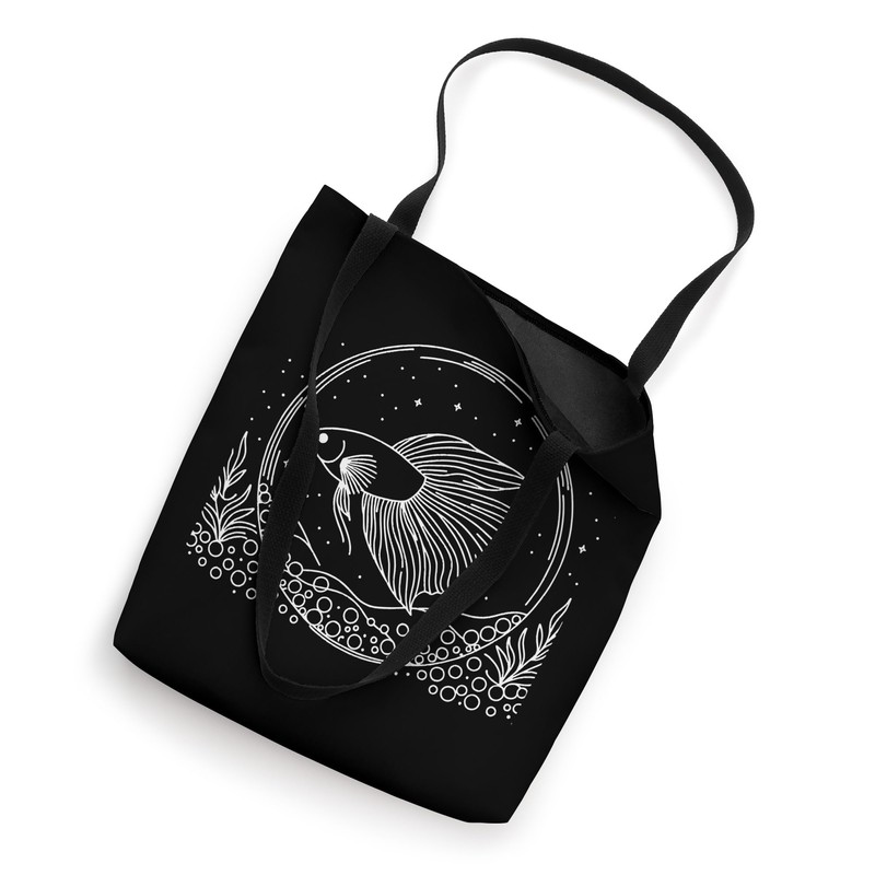 Line Art Fish & Ichthyologist Celestial Pearl Danio Tote Bag