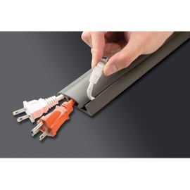 UT Wire 1749476 UT Wire Concealer & Cover 5 Ft L Dark Gray (UTW-CP501-GY)