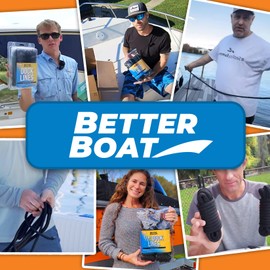 Dock Lines Boat Ropes for Docking, 3/8" Double Braided Mooring Marine Rope, 15ft Nylon Rope with Loop, Black, 4 Pack