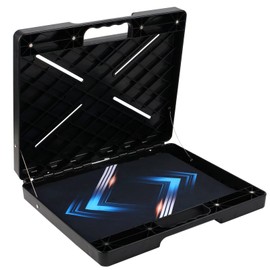 GUOJINJISM Portable Workstation for Laptop, Magnetic Laptop Stand 4 Magnets & Suction Cups, Can Hold Up to 45 Pounds Magnetic Laptop Shelf for HVAC, Trucks, Walls, Workshops and Other Venues