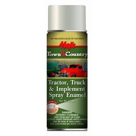 Majic 8-20967-8 Town & Country Tractor, Truck & Implement Spray Enamel Paint, Ford Light Gray, 12 oz. - Quantity 6