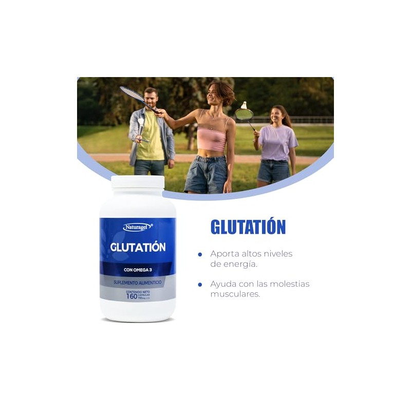 GLUTATION | Naturagel Glutation con Omega 3 | Antioxidante Celular