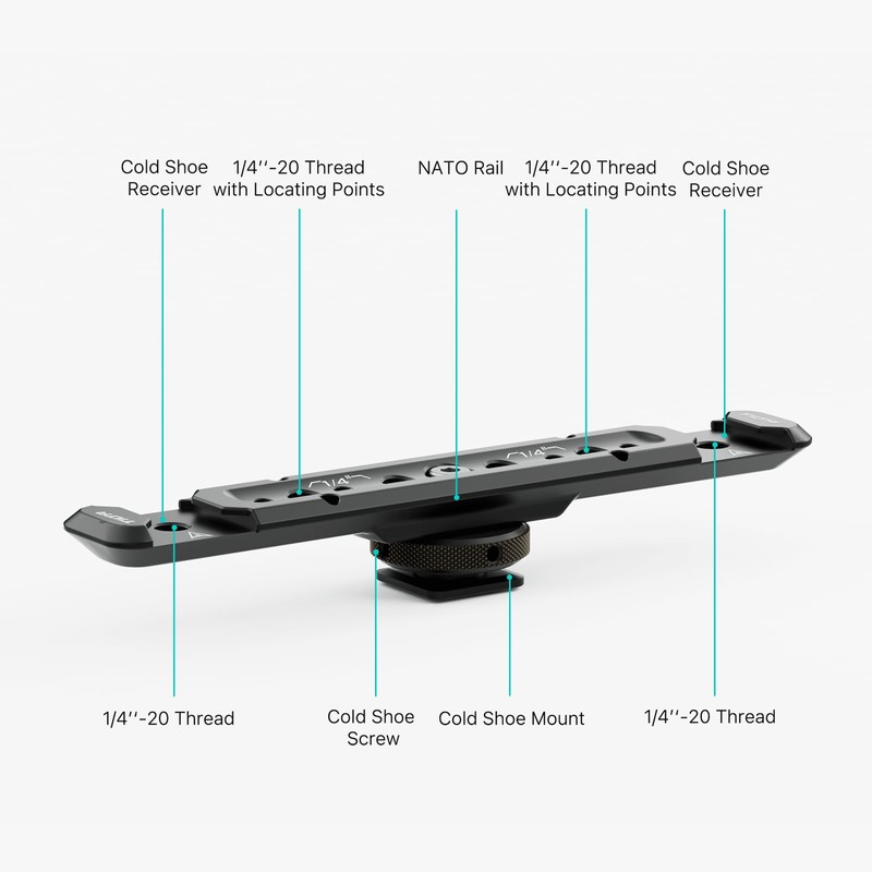 Tilta Cold Shoe Expanded Bracket with Multiple Attachment Points -