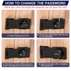 PATIKIL 4.5 Inch Cabinet Password Hasp Lock, 3-Digit Barn Door