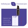 Infinity Jars Ultraviolet Glass Push Pump Bottle 20 Ml (.67