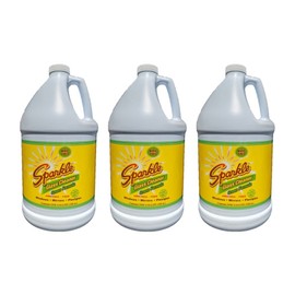 Sparkle Glass Cleaner, Green Formula, 1 Gallon Refill Bottle, (128 Fl Oz, Pack of 3)