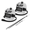 GDMINLO 2PCS Metal Hand Tally Clicker Counter, 4-Digit Number Count