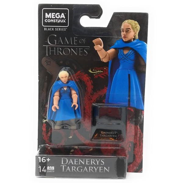 Mega Construx Black Series Game of Thrones Daenerys Targaryen Figure, (GVR79)