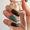 Lucia Black Square Handmade Nail Tips - Ballerina L /