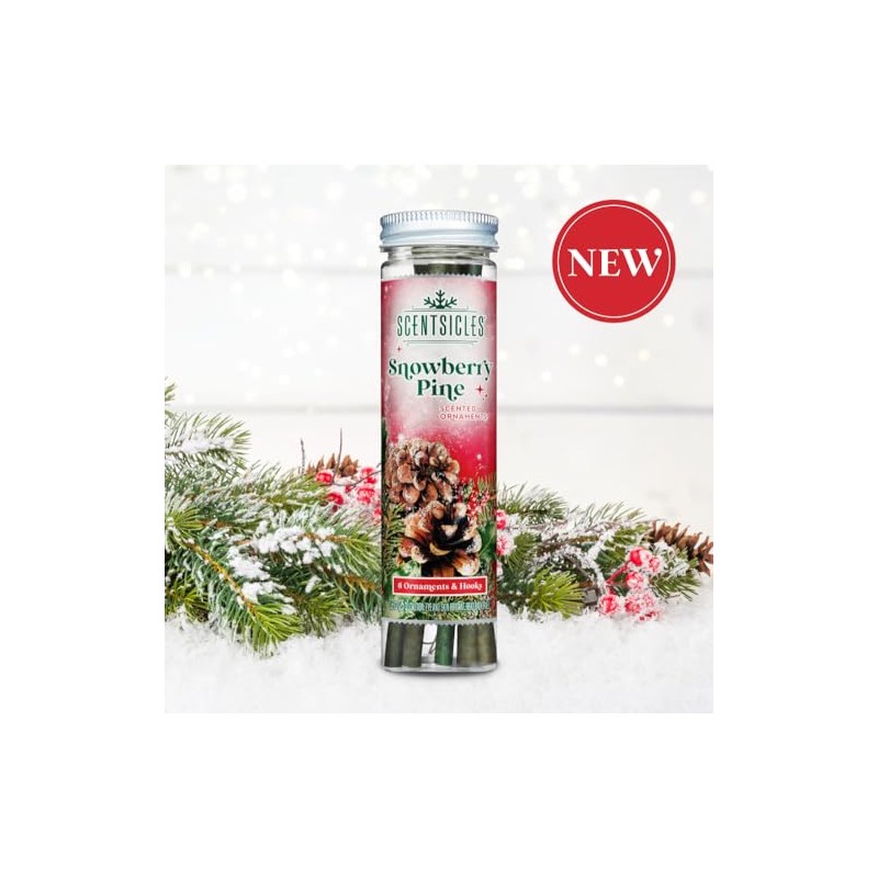 Scentsicles Christmas Scent Sticks - Pack of 6 - Snowberry