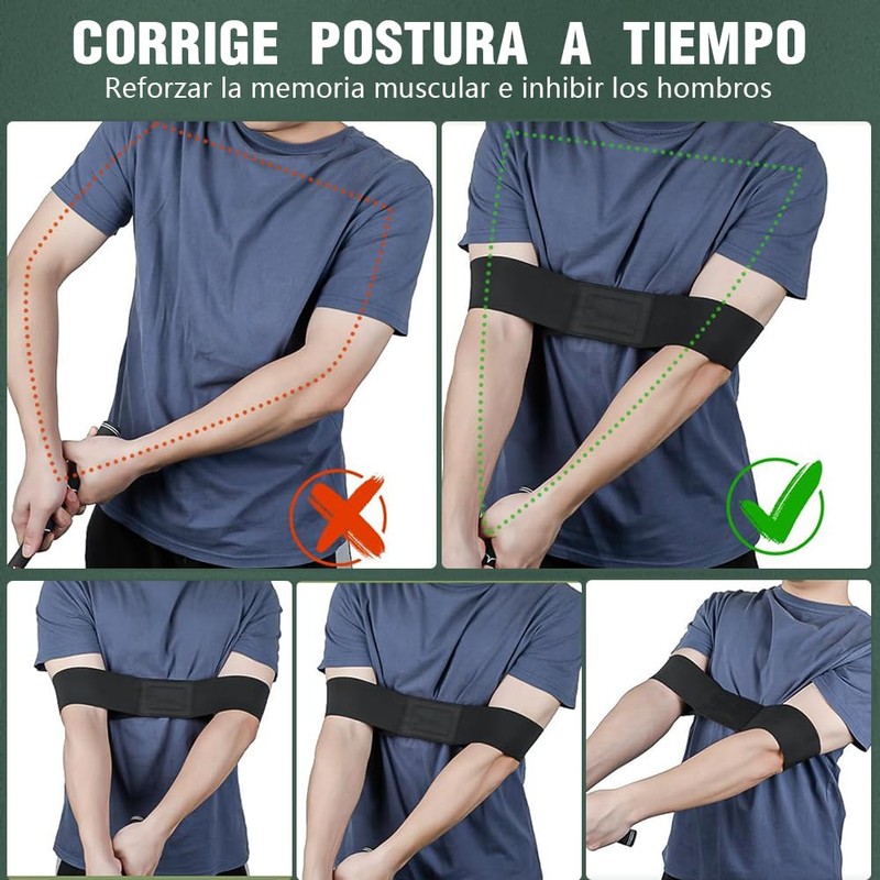 Ascool Banda de Swing de Golf para Brazo, Ayuda de