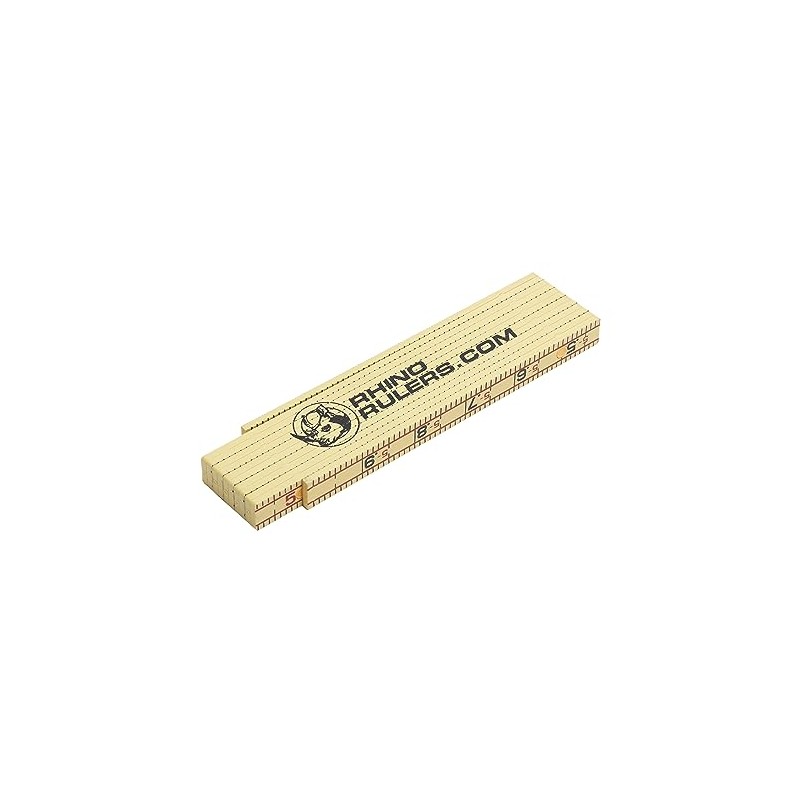 MARSHALLTOWN Rhino Ruler, Folding Engineer's Scale Ruler, Washable Fiberglass, 6645