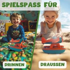 BIOPLAY® Seaplane | Organic Plastic | Sustainable Toy from 18 Months for Boys and Girls | Indoor and Outdoor