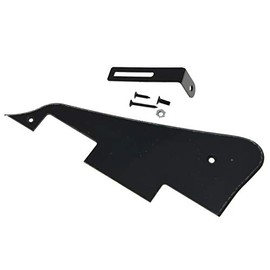KAISH Single Black 1 Ply LP Guitar Pickguard with Black Bracket for Epi Les Paul