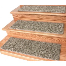 Koeckritz Soft Frieze Multi-Brown Dog Assist Stair Treads | 9" x 27" (Set of 13)