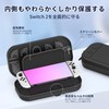 Switch 2 ケース/バッグ 収納バッグ 無地 大容量 衝撃吸収 撥水表面 ゲームカード 10枚収納