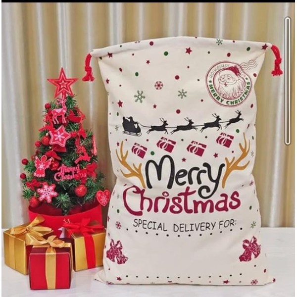 Christmas Bag Large Santa Sack Canvas Bag Size 70 x