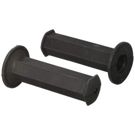 バイクパーツセンター(Bike Parts Center) バイクグリップ 汎用ヘキサゴンカラーグリップ 黒 非貫通式 903331
