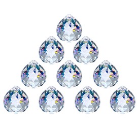 Crystal Ball Prism 40mm/1.57 Inch Decorative Ball for Chandelier Window Suncatcher 10Pack Rainbow Maker