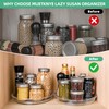 Clear Lazy Susan Organizer 2 Tier Lazy Susan Turntable 9.25''